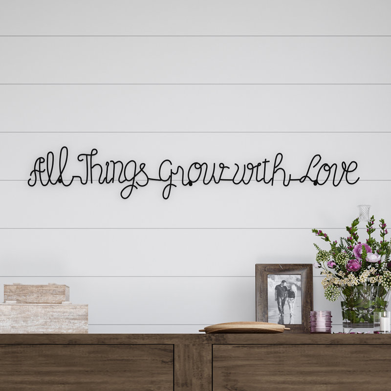 Farmhouse Wall Decor on Metal