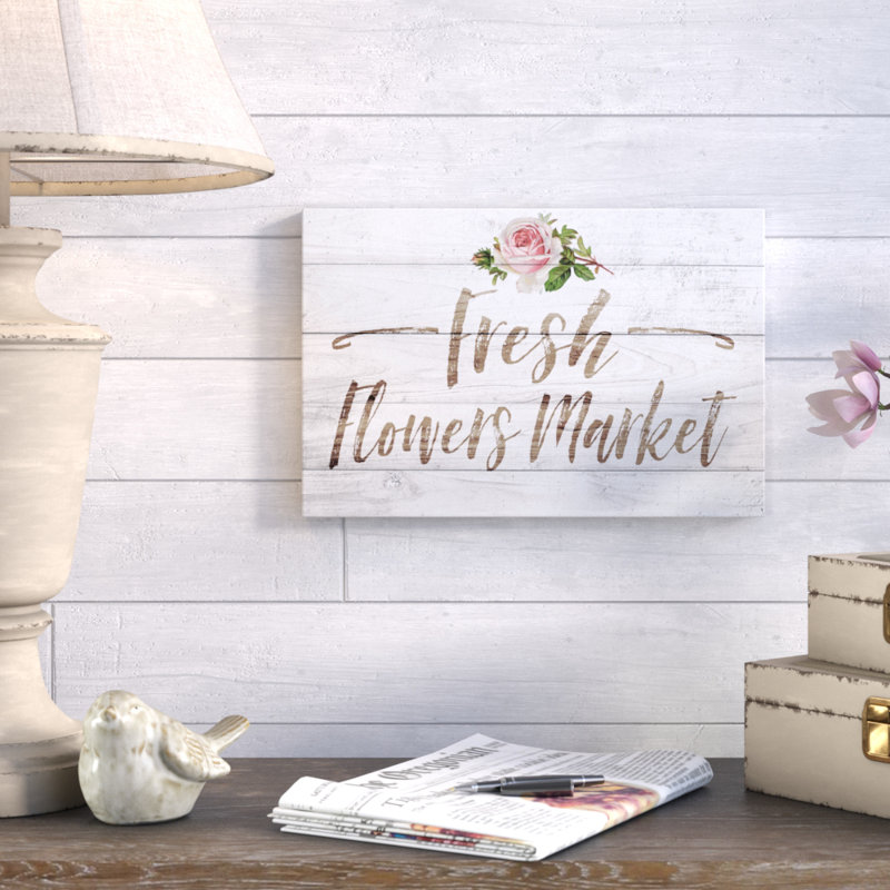 " Fresh Flowers Market " by Oliver Gal, 36" H x 54" W x 2" D