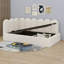 Canapé-lit moderne tapissier avec tête de lit, structure de lit simple en velours avec rangement hydraulique-1692962149