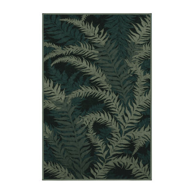 Machine Washable Nature Green Area Rug