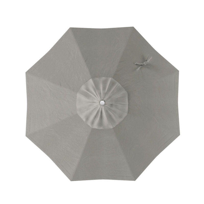 Parasol de marché 7,5', Sunbrella®, Blanc, Toile granit Sunbrella®