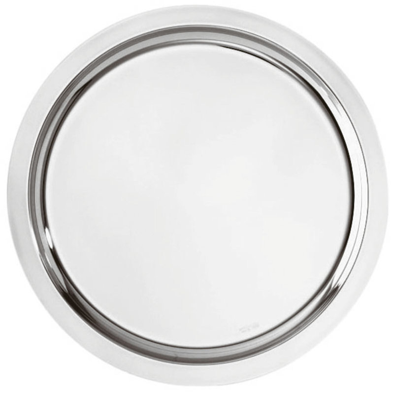 Elite Stainless Steel Platter, 11.75" W x 11.75" L x 2" H
