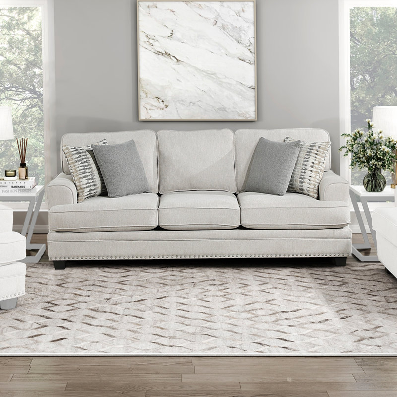 Robles Upholstered 91.5 " Chenille Sofa, Sand