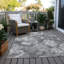 Tapis gris intérieur / extérieur lavable à la machine Chantille ACN1562-697864020