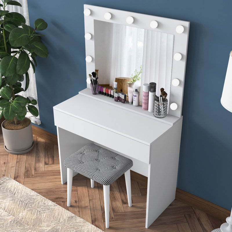Atesha Dressing Table with Mirror
