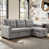 Velours gris clair est en rupture de stock