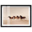 "Desert Steeds II", reproduction d'art acrylique sur toile encadrée par Notoriart, cadre blanc, 15 x 10-135701001-135701003