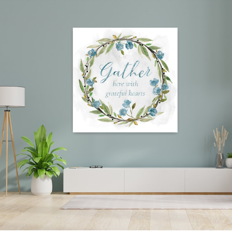 Gather Floral Wreath, H 48 po x l 48 po
