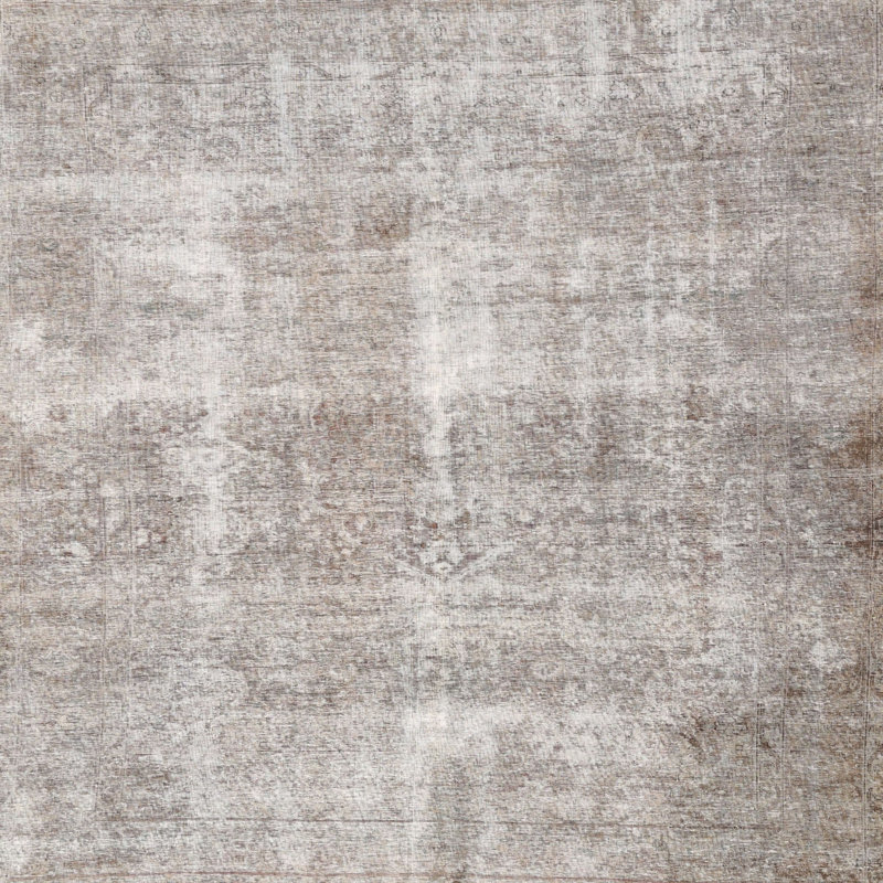 Tapis beige traditionnel Prweitt, Carré 4 pi
