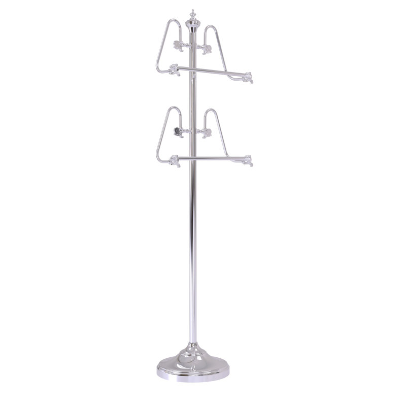 Porte-serviettes sur pied Gober, Chrome poli