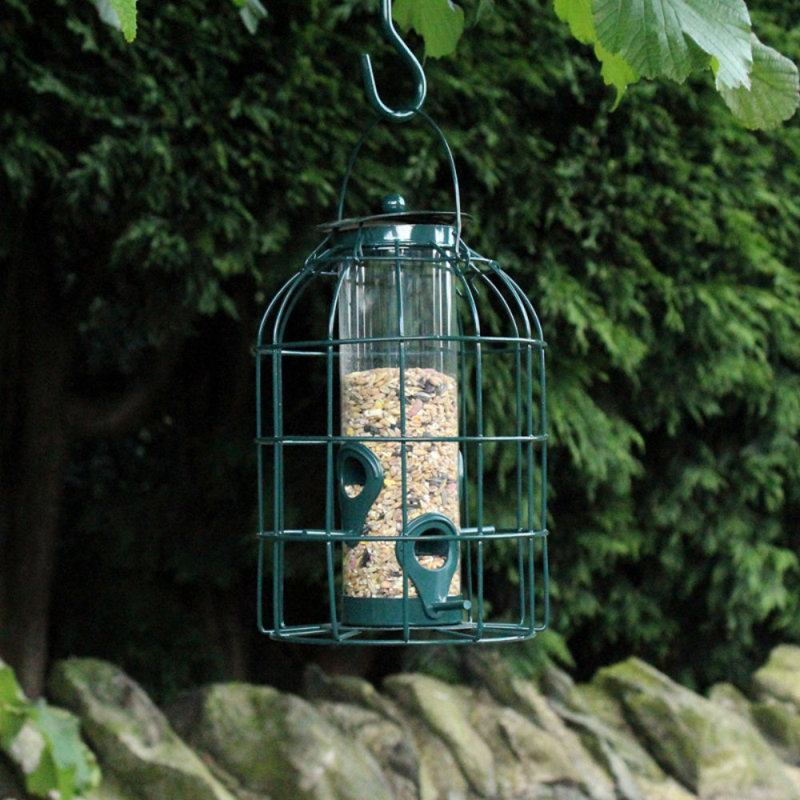 Eula Metal Hanging Decorative Bird Feeder