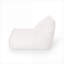 Fauteuil à billes 1 place 3 pi, utilisation à l'intérieur dans le salon et la chambre à coucher, tissu résistant à l'eau, finition blanche