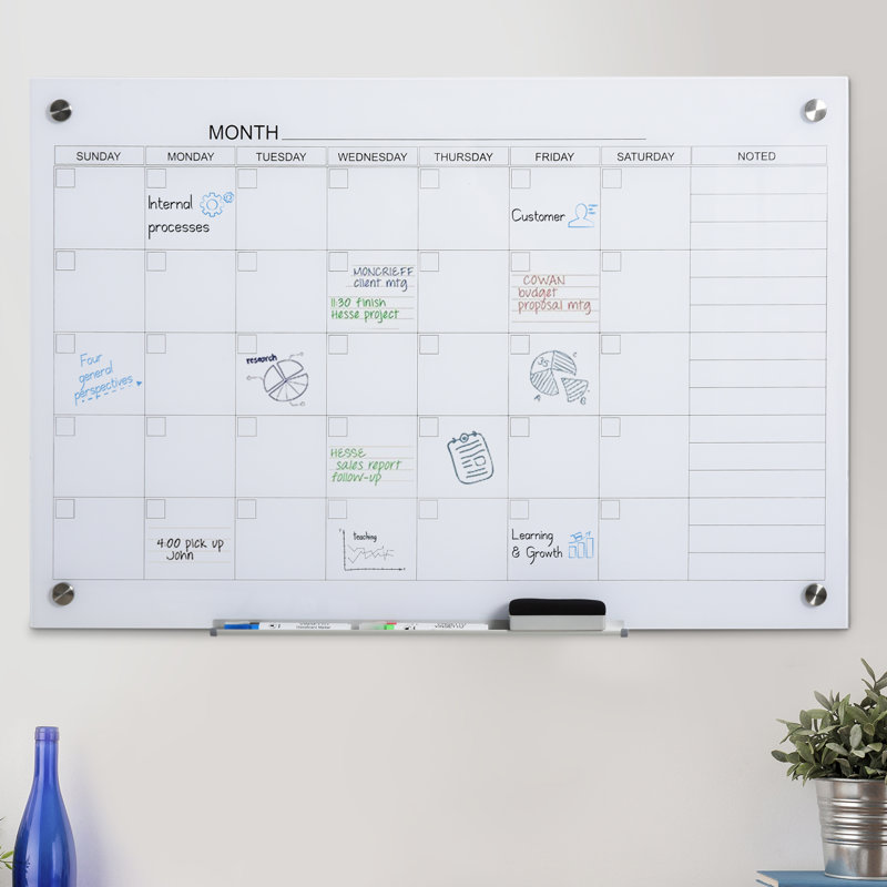 Vinsetto No Glass Wall Glass Board
