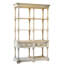 Bibliothèque en bois French Country avec tablette de rangement pour la maison