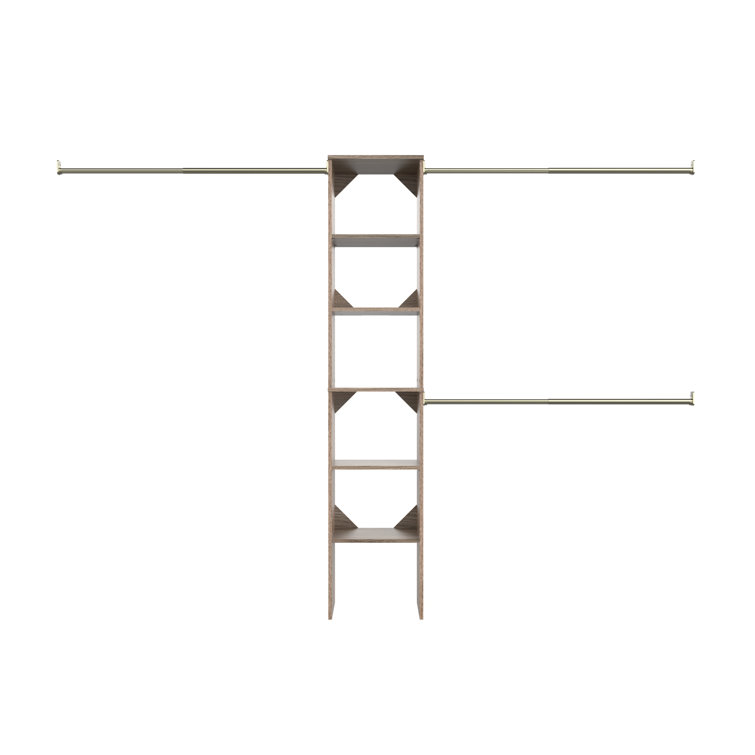 SuiteSymphony 77" to 113" Closet System Starter Kit