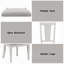 Chaise d'appoint Catia Catia (lot de 2)