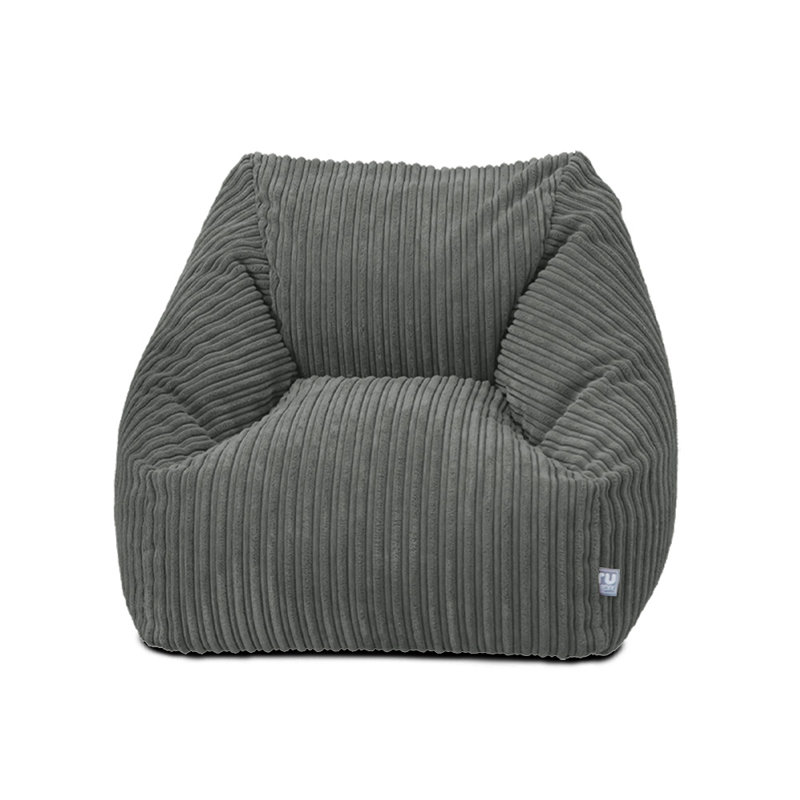 rucomfy Beanbags Big Kids Snuggle Chair - Large Corduroy Armchair for Kids & Teenagers - Home Furniture Living Room or Bedroom Seating - Machine Washable