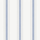 Spring Blossom Stripes Fabric Effect Design 33' x 21" Wallpaper Roll
