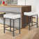 Triplehorn Backless Bar Stools Counter Stools with Upholstered Seat