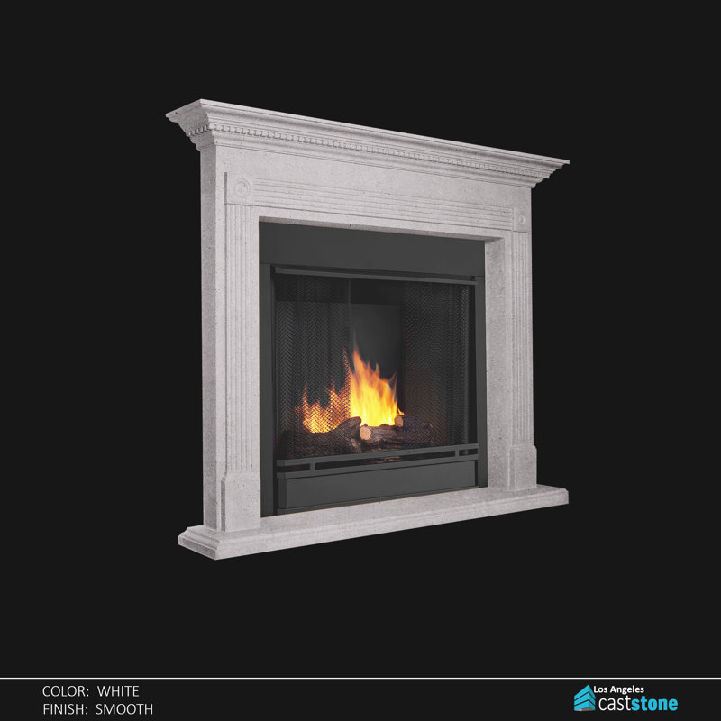 Libera Fireplace Surround, White Smooth
