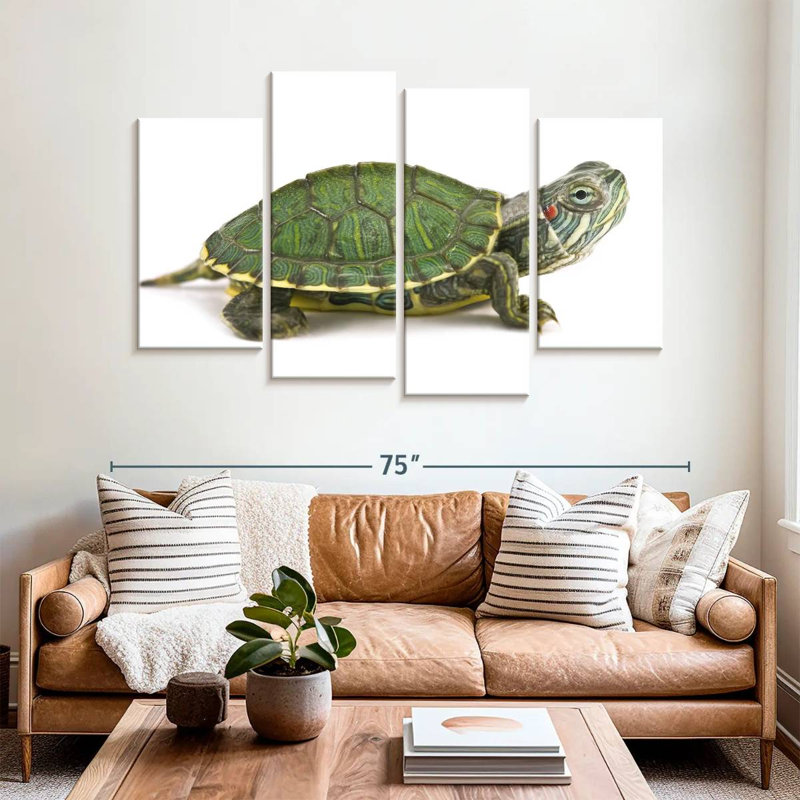 Brampt Red Eared Turtle, 42" H x 68" W