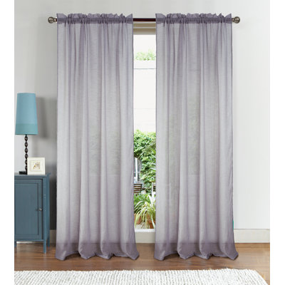 Landrienne Sheer Curtain Single Panel