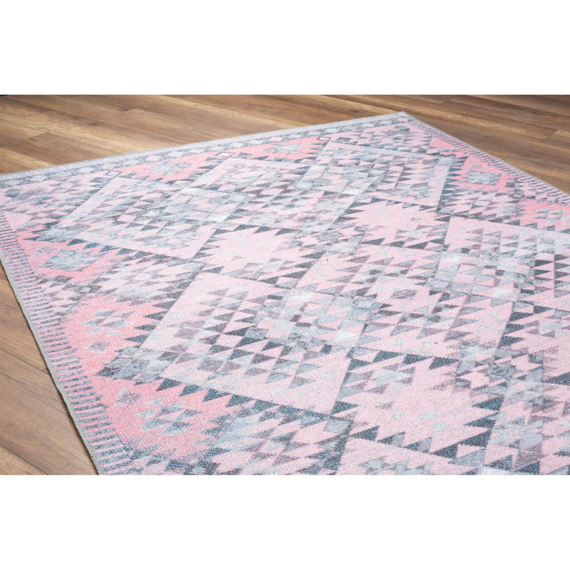 Premium Machine Washable Carpet, 4.6 x 6.2 Feet, 100% Polyester, 1850 g/m² | Pile Height: 0.2 Inches | Eco-Friendly Recycled Poly Cotton Underside | Perfect for Living Room, Bedroom, and High-Traffic Areas