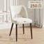  Chaise d'appoint rembourrée en velours avec pieds en bois Modern-1360337531