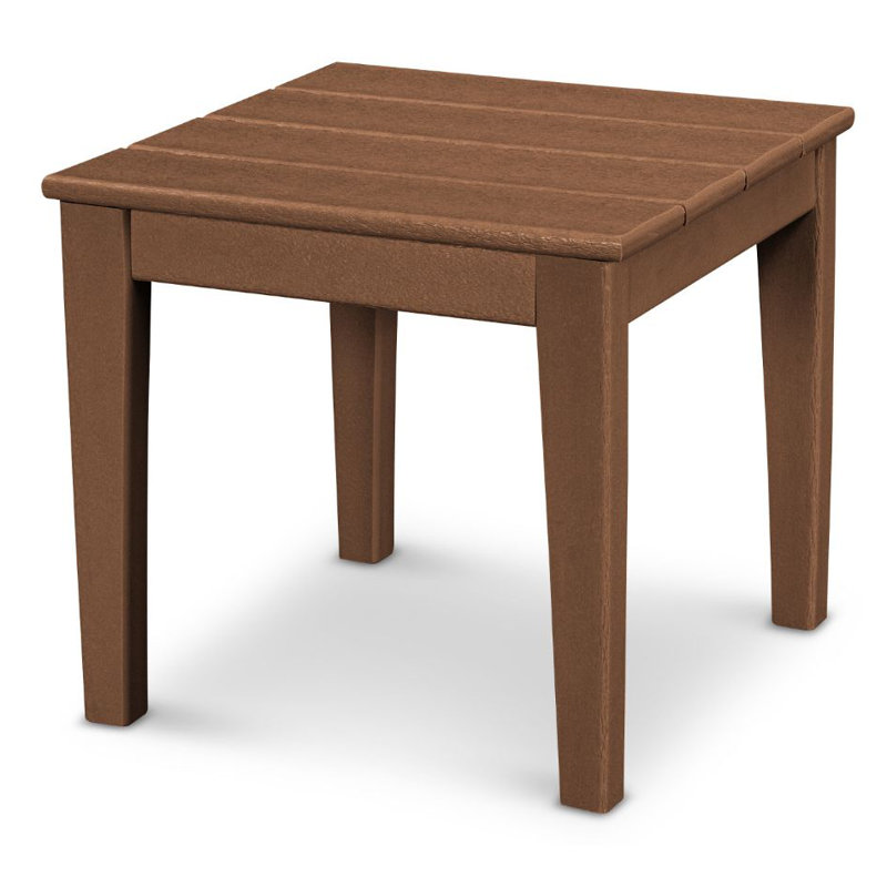 POLYWOOD Newport 18" End Table, Teak
