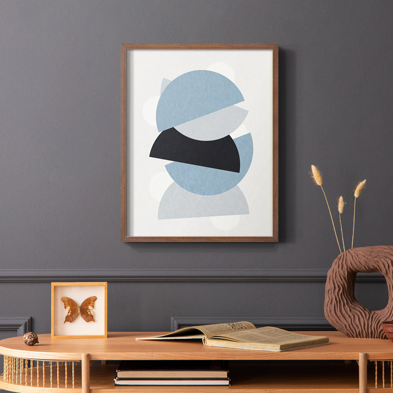 Shapely Blues I, reproduction encadrée - bois massif, Brun, H 20 po x l 16 po