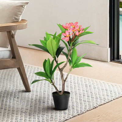 27" Artificial Plumeria Tree in Pot