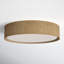 Melanie Single Light Grasscloth Fabric LED Flush Mount