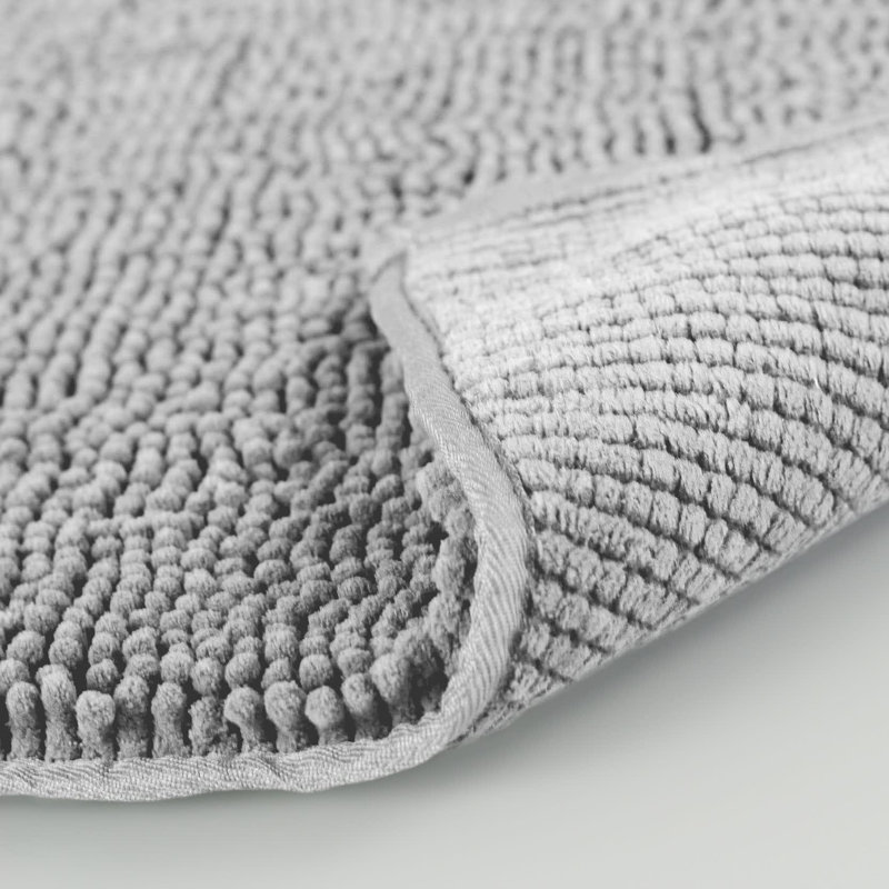 Non-Slip Bath Mat - Basics by Wayfair™, Single - 21" L x 34" W, Light Gray