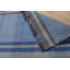 Blue Hand-Knotted Wool Subtle Striped Plaid Geometric Modern Contemporary Carpet Rug-900945104