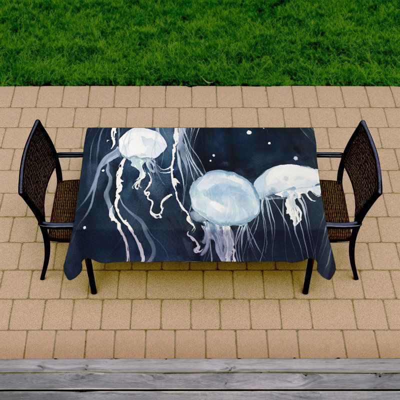 Medusa Blue Bedroom Animals Tablecloth | Indoor/Outdoor Decor