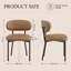 Modern Upholstered Dining Chair, Metal Legs-944384313-944384744