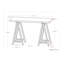 Console en métal Sawhorse SOLID WOOD