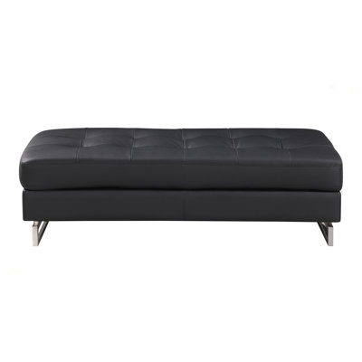 Global United Genuine Leather Ottoman