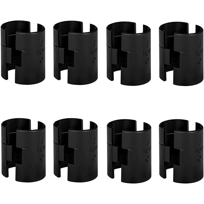 Wire Shelf Lock Clips Shelving Sleeves For 1" Post, 3/4"