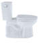 Toilette allongée deux pièces à hauteur universelle 1,28 GPF TOTO® Entrada ™, coton blanc-26258225
