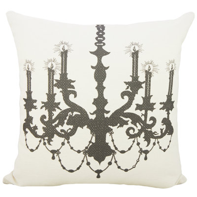 Chandelier Cotton Throw Pillow