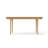 Solid Wood Farmhouse Dining Table - 63" Rectangular Table With Rounded Edges & Round Legs - Natural Finish-899383074