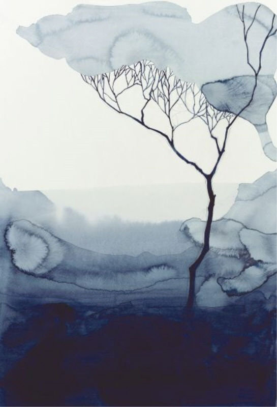 Sara Brown " Deep Blue Root I " by Sara Brown, Outdoor, 35" H x 24" W