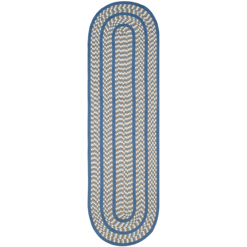 Tapis performance géométrique tissé à la main Georgina, Ovale 2 pi 3 po x 8 pi