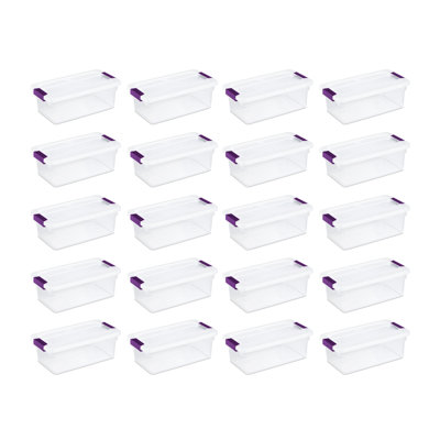 Contenant de rangement avec couvercle transparent Sterilite