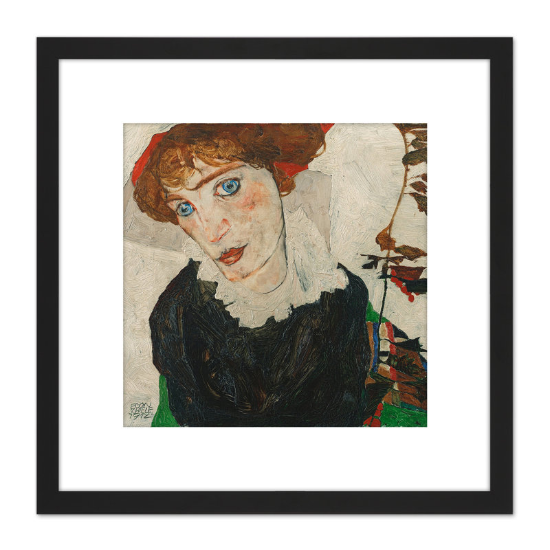 Portrait Of Wally Neuzil by Egon Schiele - Single Picture Frame Painting
