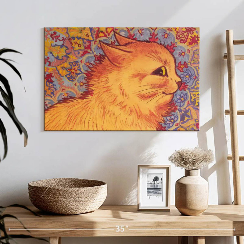 Cat Profile, 16" H x 24" W