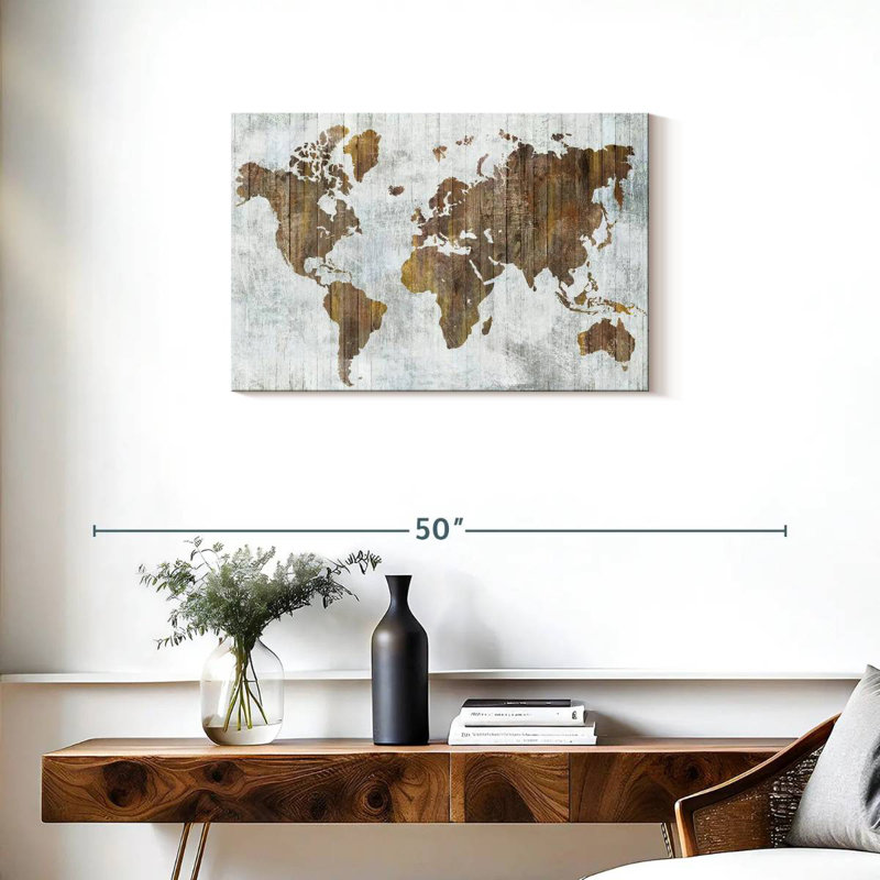 Carte du monde Aliaz II, H 20 po x l 30 po