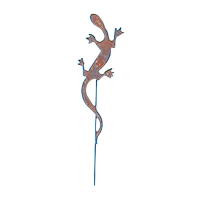 Salamander - Rusted Garden Stake
