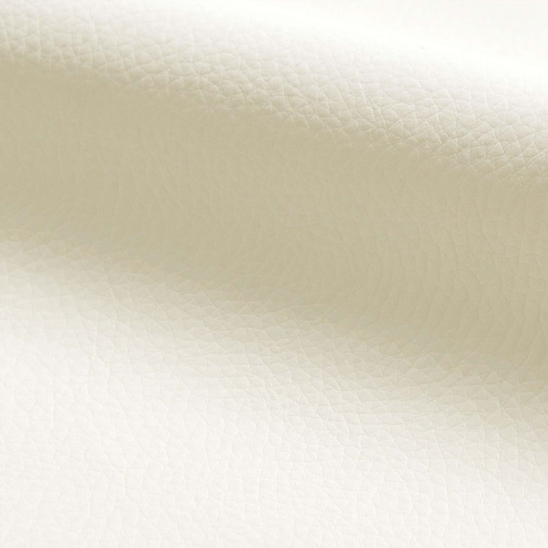 PVC Leather Upholstered Accent Stool, Cream